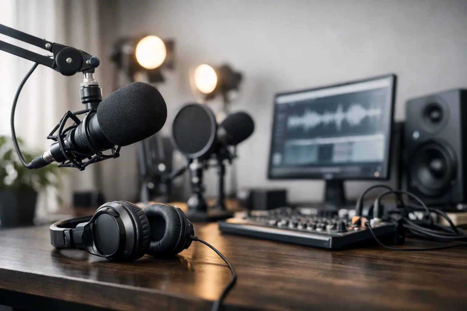 Estudio profesional para grabar podcast sin fallas