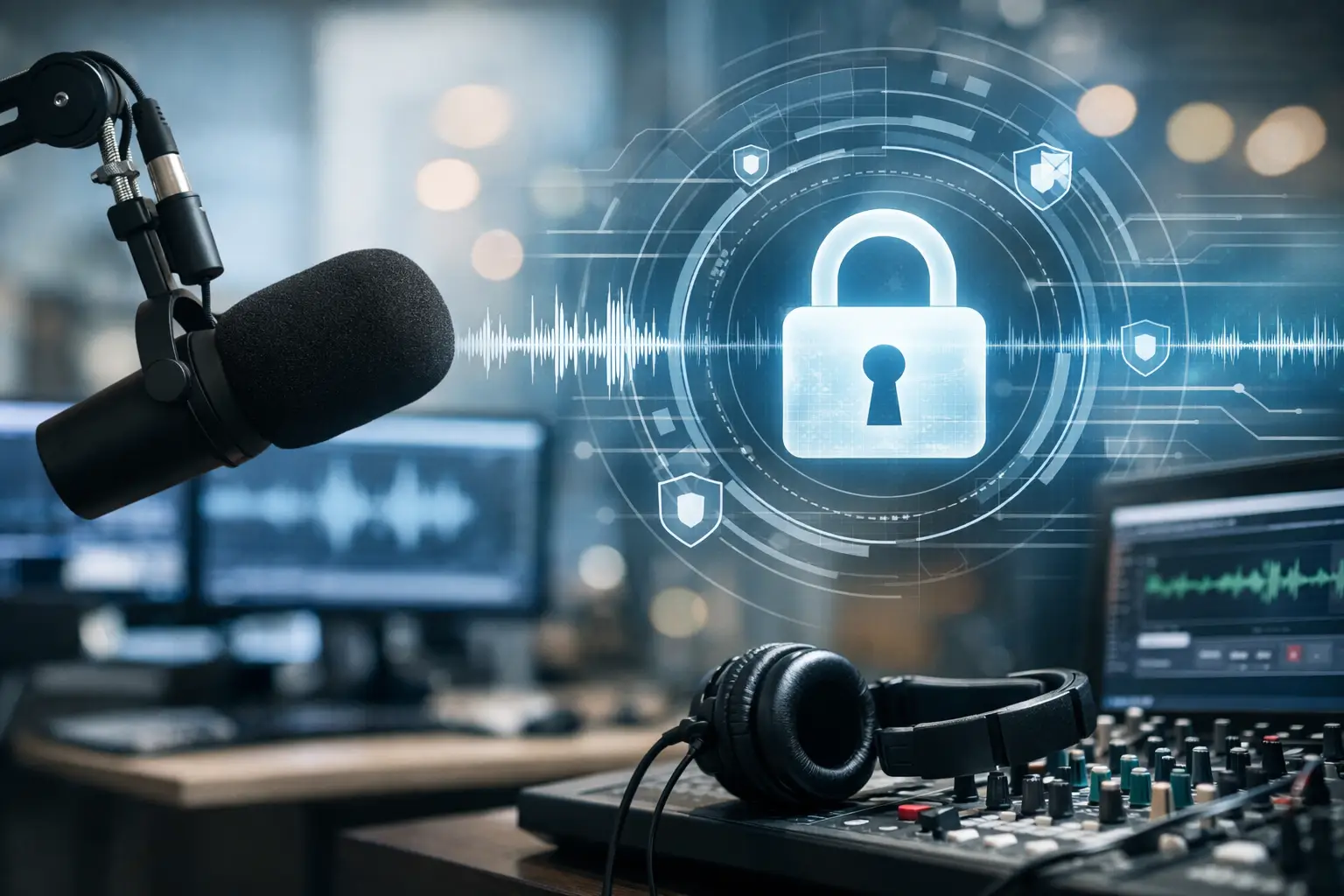 Seguridad streaming radio para emitir sin cortes